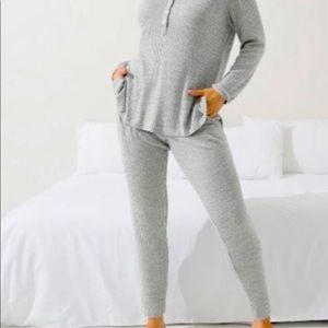 Soma Ribbed Pajama Set XL NWT